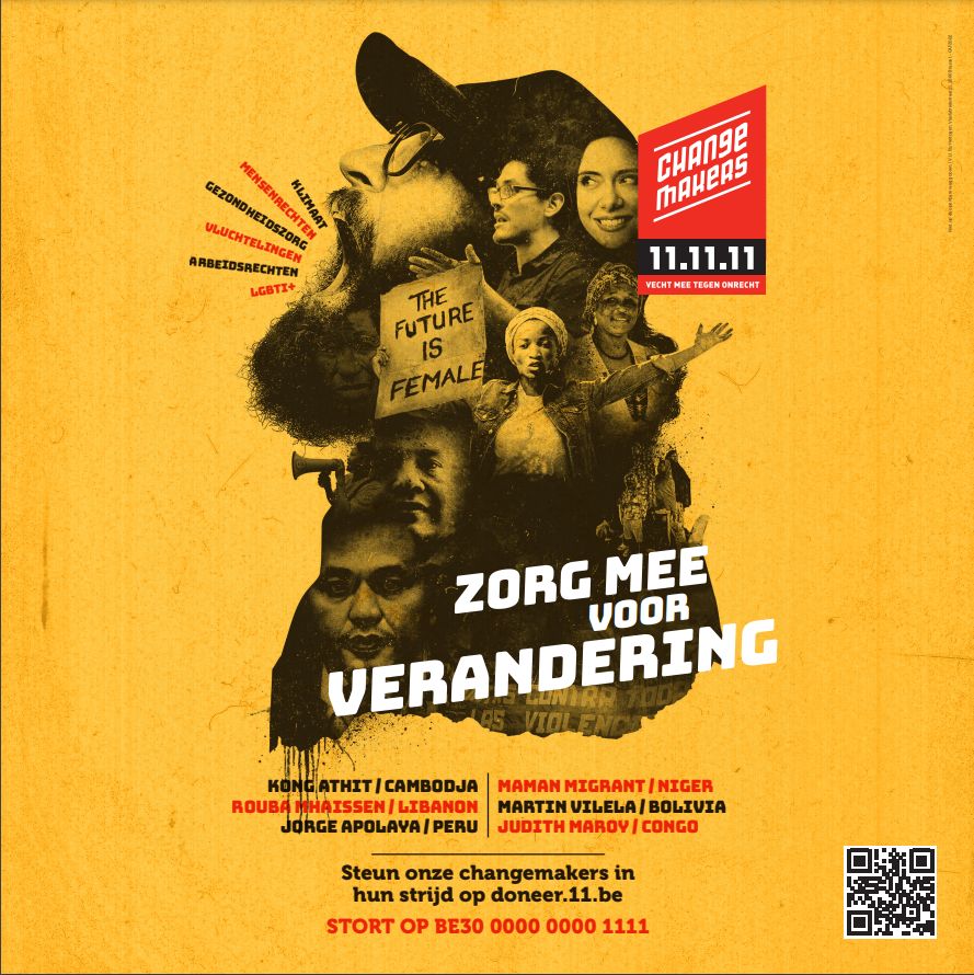 Zorg mee voor verandering - doneer.11.be