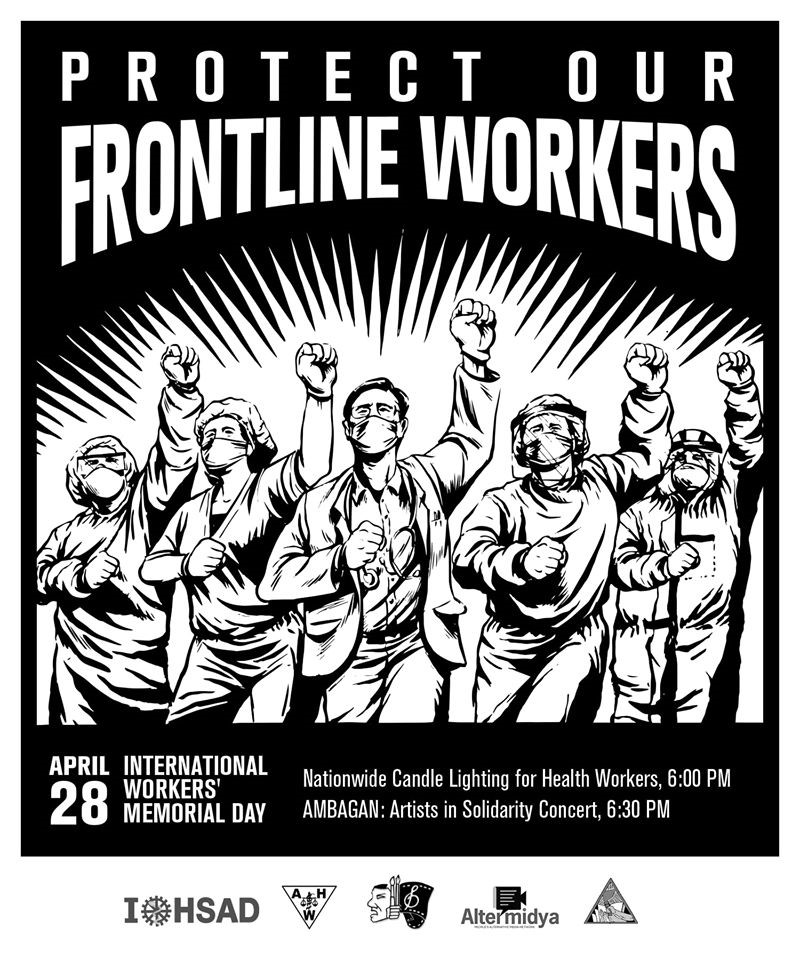 Affiche protect our frontline workers